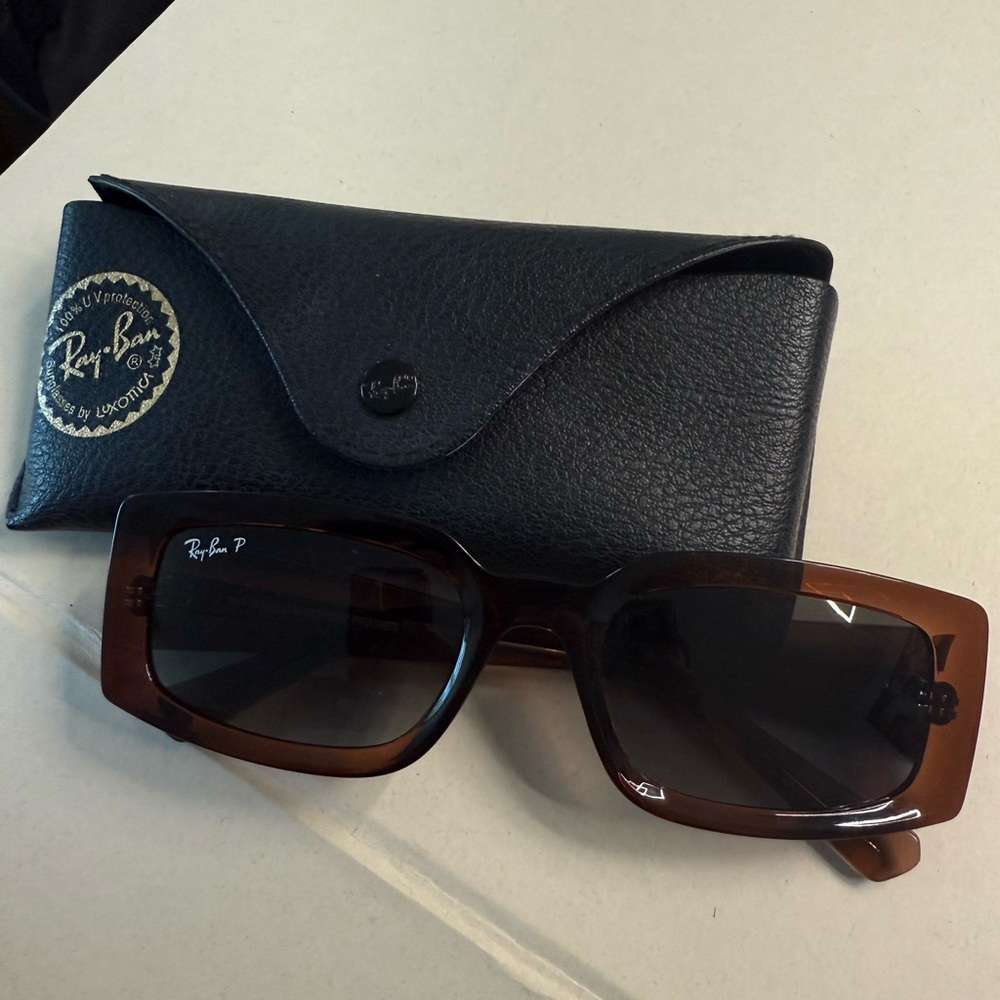 Ray-Ban Kiliane Bio-based Brown Sunglasses with Black Case